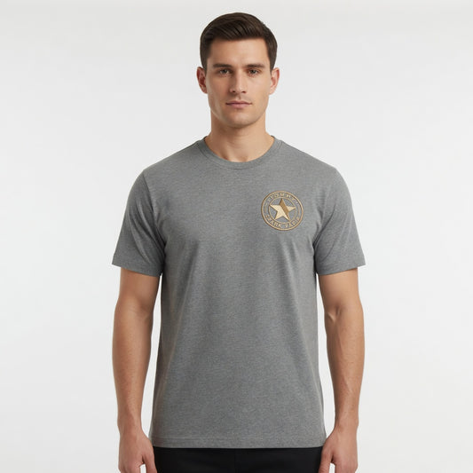 Tommy Spark Paris Luxury Star T-Shirt - Gray Heavy Cotton Gildan 5000 Unisex Crewneck