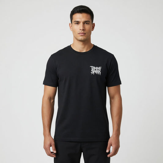 T-Shirt Totenkopf Ultramatt The Streets Bella Canvas 3010 | Tommy Spark Streetwear | Schwerer Gotik-Totenkopf Großer Rücken
