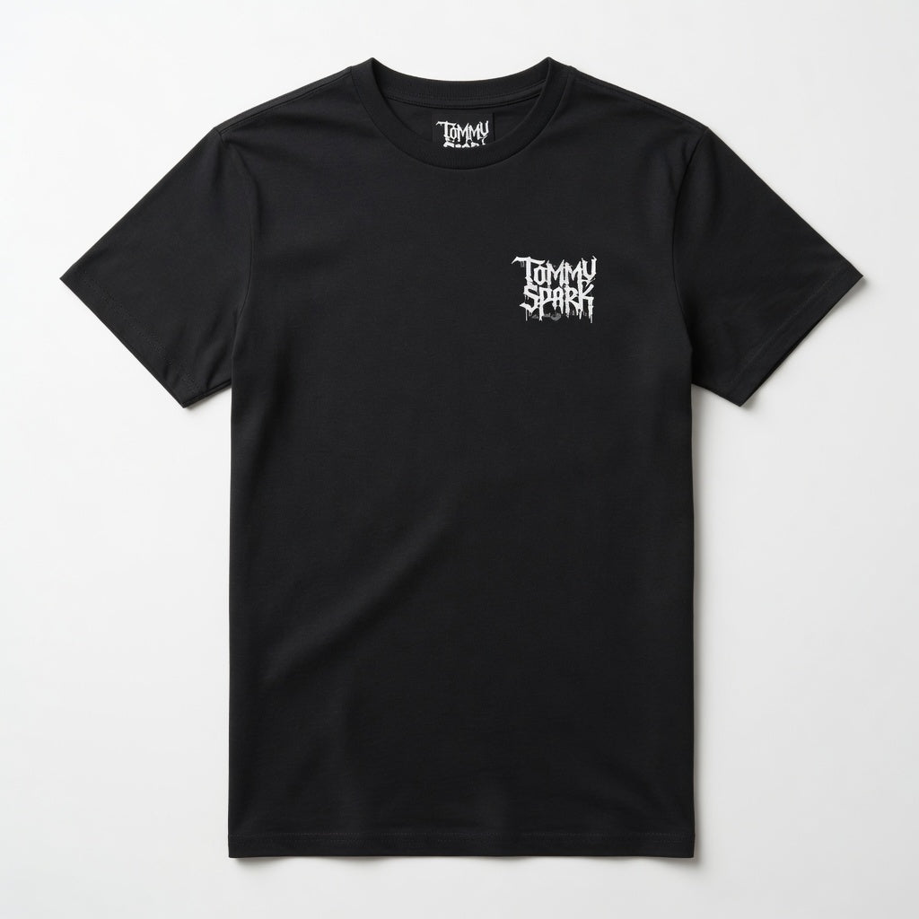 T-Shirt Skull Ultramat The Streets Bella Canvas 3010 | Tommy Spark Streetwear | Poids Lourd Crâne Gothique Dos Large