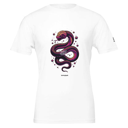 T-Shirt Serpent Cerveau Psychédélique Néon