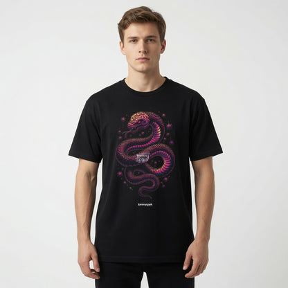 T-Shirt Serpent Cerveau Psychédélique Neon Unisexe - Tommy Spark Bella + Canvas - Design Trippy Streetwear Festival