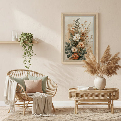 Toile Murale Boho dans salon