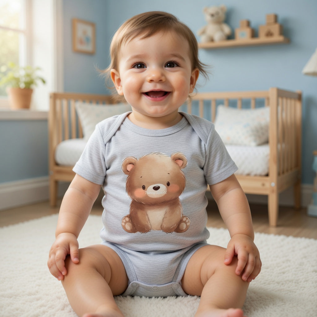 🧸 Soft Baby Bodysuit – Cute and Comfortable Style