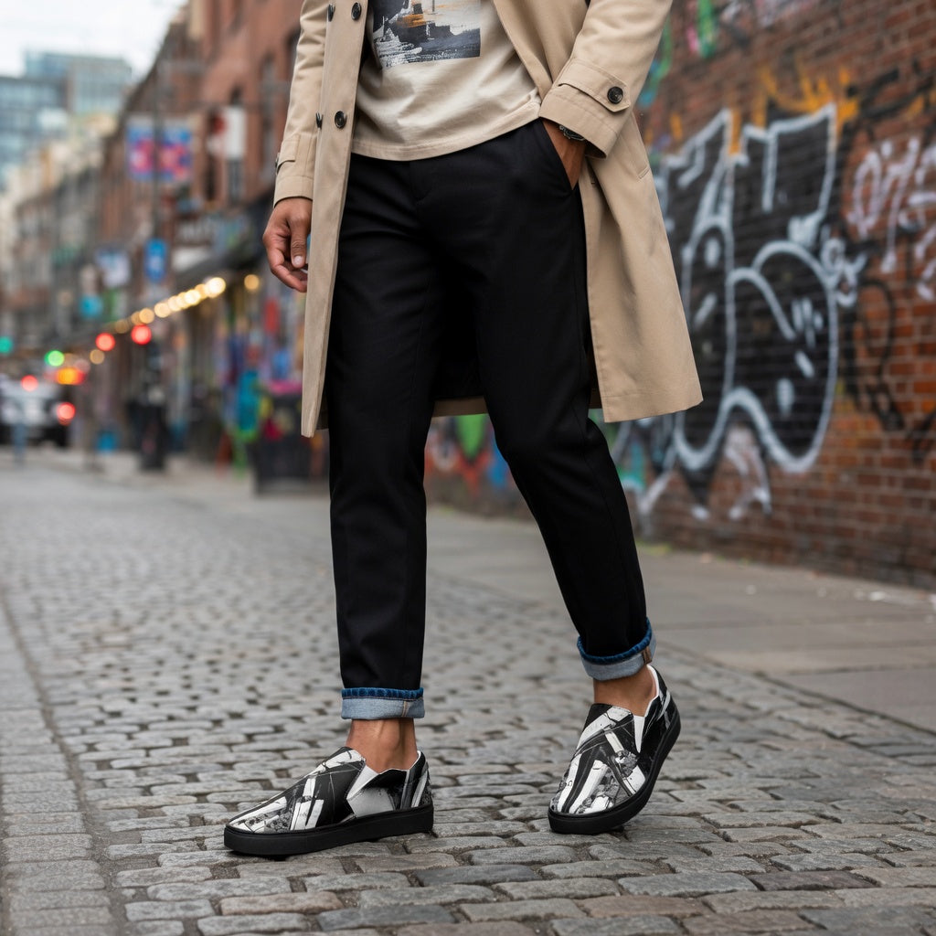 👟 Herren-Stoff-Sneaker – schlichter und moderner Look