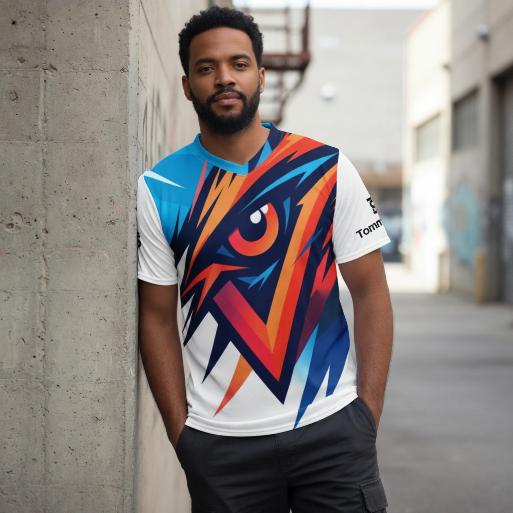 Kurzärmeliges, atmungsaktives Sport-Trikot aus recyceltem Material
